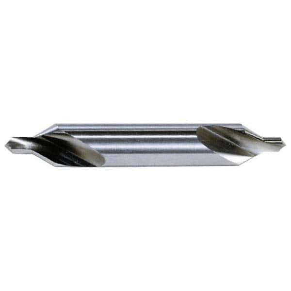 Hertel - #8 Plain Cut 60° Incl Angle Solid Carbide Combo Drill & Countersink - All Tool & Supply