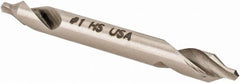 Hertel - #1 Plain Cut 60° Incl Angle High Speed Steel Combo Drill & Countersink - All Tool & Supply