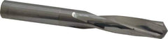 Hertel - 5/16" 135° Spiral Flute Solid Carbide Screw Machine Drill Bit - Bright Finish, Right Hand Cut, 1-5/8" Flute Length, 2-13/16" OAL, Split Point, Straight Shank - All Tool & Supply