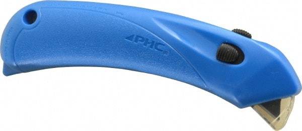 PHC - Springback Safety Cutter - 1/4" Blade, Blue Plastic Handle, 1 Blade Included - All Tool & Supply