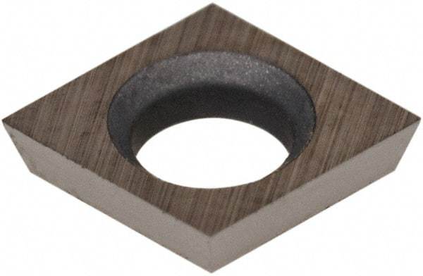 Hertel - CDHB 120601 HT630B Grade Carbide Boring Insert - Uncoated, Diamond, 80° Incl Angle, 5/32" Inscr Circle, .04" Thick, 0.002" Cnr Rad - All Tool & Supply