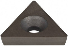 Hertel - TD6P1 Grade HT410B Carbide Boring Insert - Uncoated, 60° Triangle, 11° Relief Angle, 3/8" Inscr Circle, 1/8" Thick, 1/64" Corner Radius - All Tool & Supply