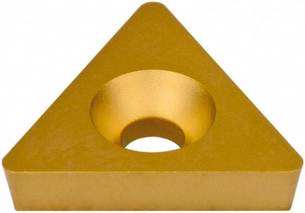 Hertel - TD6P2 Grade HC620B Carbide Boring Insert - TIN/TIC/TICN/TIN Finish, 60° Triangle, 11° Relief Angle, 3/8" Inscr Circle, 1/8" Thick, 1/32" Corner Radius - All Tool & Supply