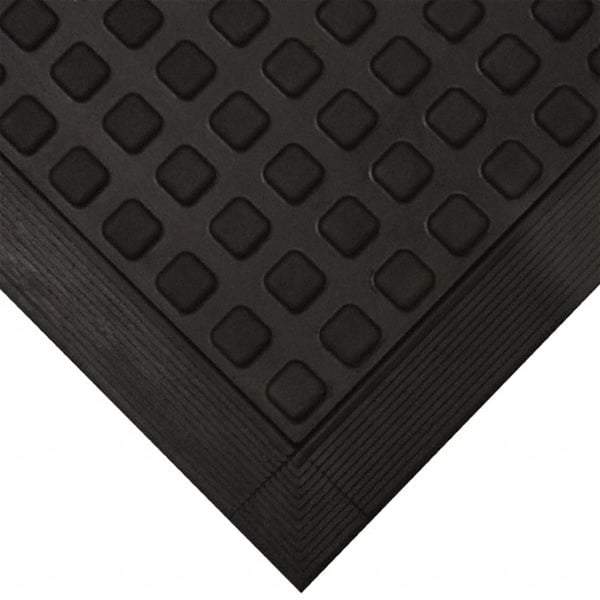 Wearwell - 3' Long x 2' Wide x 5/8" Thick, Anti-Fatigue Modular Matting Tiles - Black, For Dry Areas, Series 502 - All Tool & Supply