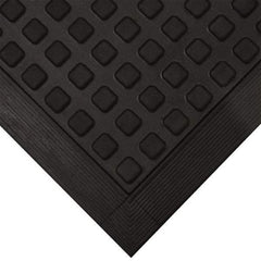 Wearwell - 5' Long x 3' Wide x 5/8" Thick, Anti-Fatigue Modular Matting Tiles - Black, For Dry Areas, Series 502 - All Tool & Supply