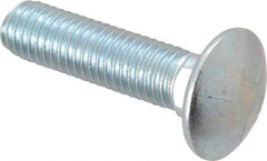 Value Collection - 1/2-13 UNC 2" Length Under Head, Standard Square Neck, Carriage Bolt - Grade 5 Steel, Zinc-Plated Finish - All Tool & Supply