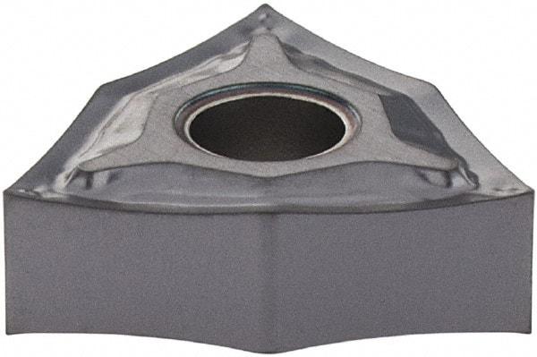 Iscar - WNMG3-.004 NF Grade IC908 Carbide Turning Insert - TiAlN Finish, 80° Trigon, 3/8" Inscr Circle, 5/32" Thick, 0.0039" Corner Radius - All Tool & Supply