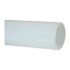 Made in USA - 1-1/4" ID x 1-1/2" OD, 1/8" Wall Thickness, Cut to Length (100' Standard Length) LLDPE Tube - Natural, 98 Max psi, 44 Shore D Hardness - All Tool & Supply