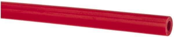 Made in USA - 1/8" ID x 1/4" OD, 1/16" Wall Thickness, Cut to Length (100' Standard Length) LLDPE Tube - Red, 358 Max psi, 44 Shore D Hardness - All Tool & Supply