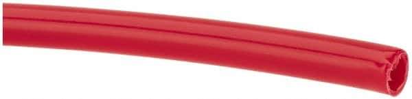 Made in USA - 11/64" ID x 1/4" OD, 0.04" Wall Thickness, Cut to Length (100' Standard Length) LLDPE Tube - Red, 205 Max psi, 44 Shore D Hardness - All Tool & Supply