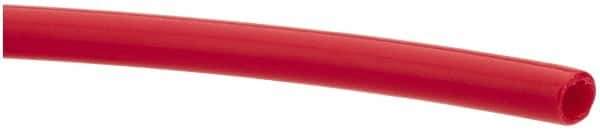 Made in USA - 1/4" ID x 3/8" OD, 1/16" Wall Thickness, Cut to Length (100' Standard Length) LLDPE Tube - Red, 214 Max psi, 44 Shore D Hardness - All Tool & Supply