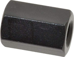 Gibraltar - 5/16-18 UNC, 7/8" OAL Steel Standard Coupling Nut - Black Oxide Coated, 9/16" Width Across Flats - All Tool & Supply