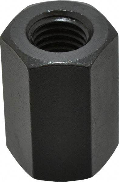 Gibraltar - 5/8-11 UNC, 1-5/8" OAL Steel Standard Coupling Nut - Black Oxide Coated, 1-1/16" Width Across Flats - All Tool & Supply