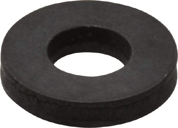 Gibraltar - 1/4" Screw, Grade 1010 Case Hardened Steel Standard Flat Washer - 9/32" ID x 5/8" OD, 1/8" Thick, Black Oxide Finish - All Tool & Supply