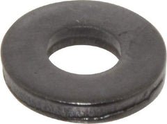 Gibraltar - 5/16" Screw, Grade 1010 Case Hardened Steel Standard Flat Washer - 11/32" ID x 3/4" OD, 1/8" Thick, Black Oxide Finish - All Tool & Supply