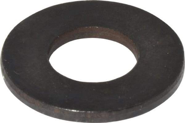 Gibraltar - 5/8" Screw, Grade 1010 Case Hardened Steel Standard Flat Washer - 21/32" ID x 1-3/8" OD, 1/8" Thick, Black Oxide Finish - All Tool & Supply