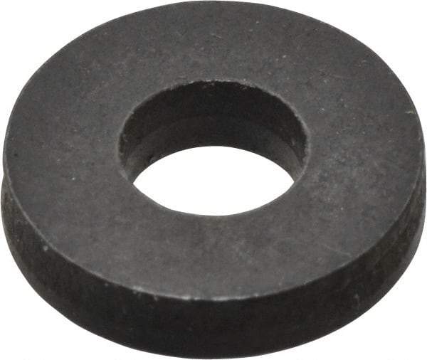 Gibraltar - #6 Screw, Grade 1010 Case Hardened Steel Standard Flat Washer - 5/32" ID x 3/8" OD, 5/64" Thick, Black Oxide Finish - All Tool & Supply