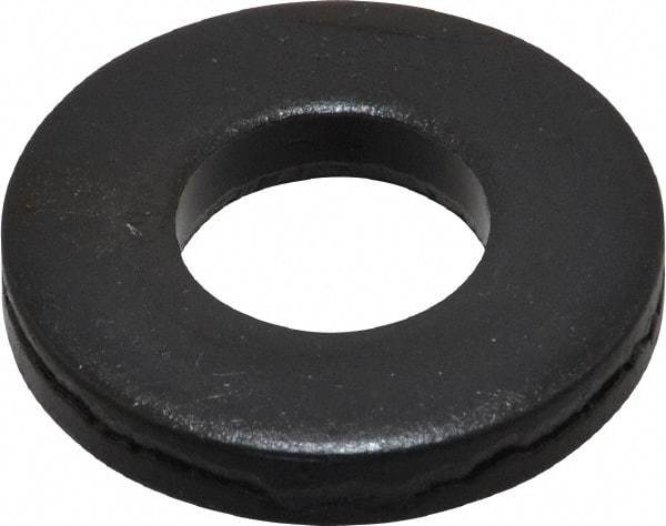 Gibraltar - 1/2" Screw, Grade 1010 Case Hardened Steel Standard Flat Washer - 17/32" ID x 1-1/8" OD, 3/16" Thick, Black Oxide Finish - All Tool & Supply