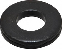 Gibraltar - 1/2" Screw, Grade 1010 Case Hardened Steel Standard Flat Washer - 17/32" ID x 1-1/8" OD, 3/16" Thick, Black Oxide Finish - All Tool & Supply