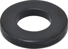 Gibraltar - 7/8" Screw, Grade 1010 Case Hardened Steel Standard Flat Washer - 29/32" ID x 1-3/4" OD, 1/4" Thick, Black Oxide Finish - All Tool & Supply