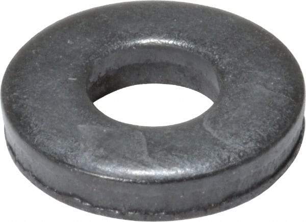 Gibraltar - M6 Screw, Grade 1010 Case Hardened Steel Standard Flat Washer - 7mm ID x 16mm OD, 3mm Thick, Black Oxide Finish - All Tool & Supply