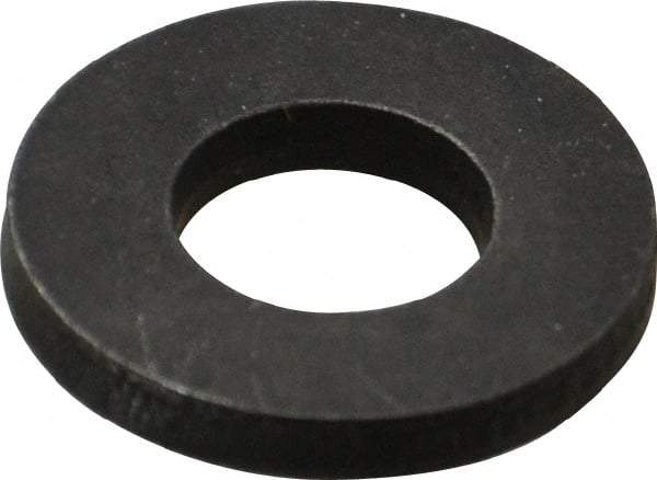 Gibraltar - M10 Screw, Grade 1010 Case Hardened Steel Standard Flat Washer - 11mm ID x 22mm OD, 3mm Thick, Black Oxide Finish - All Tool & Supply