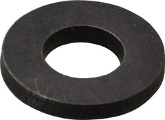 Gibraltar - M10 Screw, Grade 1010 Case Hardened Steel Standard Flat Washer - 11mm ID x 22mm OD, 3mm Thick, Black Oxide Finish - All Tool & Supply