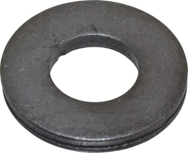 Gibraltar - M12 Screw, Grade 1010 Case Hardened Steel Standard Flat Washer - 13mm ID x 29mm OD, 3mm Thick, Black Oxide Finish - All Tool & Supply