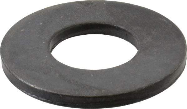 Gibraltar - M16 Screw, Grade 1010 Case Hardened Steel Standard Flat Washer - 17mm ID x 35mm OD, 3mm Thick, Black Oxide Finish - All Tool & Supply