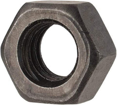 Gibraltar - 5/16-18 UNC Steel Right Hand Heavy Hex Nut - 1/2" Across Flats, 17/64" High, Black Oxide Finish - All Tool & Supply