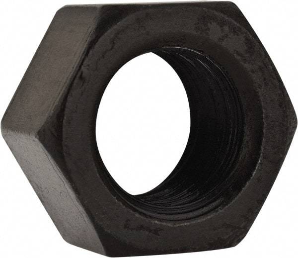 Gibraltar - 1/2-13 UNC Steel Right Hand Heavy Hex Nut - 3/4" Across Flats, 7/16" High, Black Oxide Finish - All Tool & Supply