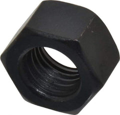 Gibraltar - 3/4-10 UNC Steel Right Hand Heavy Hex Nut - 1-1/8" Across Flats, 41/64" High, Black Oxide Finish - All Tool & Supply