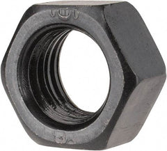 Gibraltar - 7/8-9 UNC Steel Right Hand Heavy Hex Nut - 1-5/16" Across Flats, 3/4" High, Black Oxide Finish - All Tool & Supply