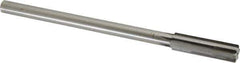 Made in USA - 0.56" Carbide-Tipped 6 Flute Chucking Reamer - Straight Flute, 7/16" Straight Shank, 2" Flute Length, 8" OAL - All Tool & Supply