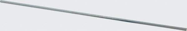 Made in USA - 12" Long x 1/8" High x 1/8" Wide, Zinc-Plated Undersized Key Stock - C1018 Steel - All Tool & Supply