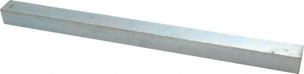 Made in USA - 12" Long x 3/4" High x 3/4" Wide, Zinc-Plated Undersized Key Stock - C1018 Steel - All Tool & Supply