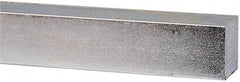 Made in USA - 12" Long x 1" High x 1" Wide, Zinc-Plated Undersized Key Stock - C1018 Steel - All Tool & Supply