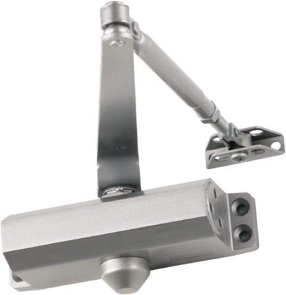 Falcon - Light-Duty ADA Complaint Door Closer Manual Damper - Aluminum Finish - All Tool & Supply