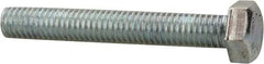 Value Collection - 1/2-13 UNC, 3-1/4" Length Under Head Hex Head Cap Screw - Fully Threaded, Grade 2 Steel, Zinc-Plated Finish, 3/4" Hex - All Tool & Supply