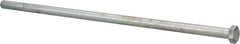 Value Collection - 1/2-13 UNC, 14" Length Under Head Hex Head Cap Screw - Partially Threaded, Grade 2 Steel, Zinc-Plated Finish, 3/4" Hex - All Tool & Supply