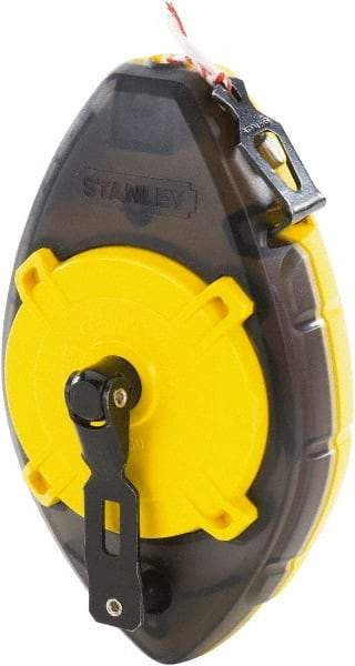 Stanley - 100' Long Chalk Reel - Yellow & Black, Includes Chalk Reel - All Tool & Supply