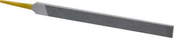 PFERD - 6" Swiss Pattern Regular Pillar File - Double Cut, 1/2" Width Diam x 5/32" Thick, With Tang - All Tool & Supply