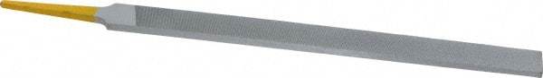 PFERD - 8" Swiss Pattern Regular Pillar File - Double Cut, 9/16" Width Diam x 7/32" Thick, With Tang - All Tool & Supply