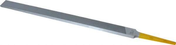 PFERD - 8" Swiss Pattern Regular Pillar File - Double Cut, 9/16" Width Diam x 7/32" Thick, With Tang - All Tool & Supply