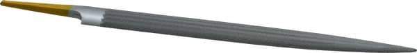 PFERD - 8" Swiss Pattern Half Round File - 3/4" Width Diam x 7/32" Thick, With Tang - All Tool & Supply