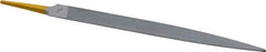 PFERD - 8" Swiss Pattern Half Round File - 3/4" Width Diam x 7/32" Thick, With Tang - All Tool & Supply