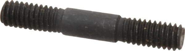 Gibraltar - 5/16-18 2" OAL Equal Double Threaded Stud - Alloy Steel, Black Oxide Finish, 11/16" Equal Thread Length - All Tool & Supply