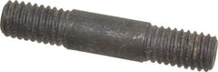 Gibraltar - 3/8-16 2" OAL Equal Double Threaded Stud - Alloy Steel, Black Oxide Finish, 5/8" Equal Thread Length - All Tool & Supply