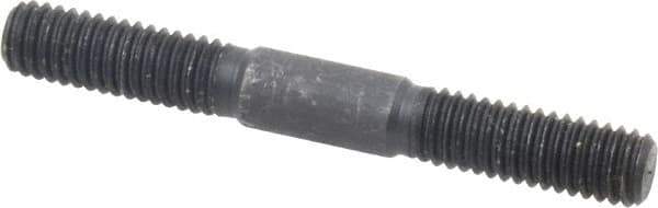 Gibraltar - 3/8-16 3" OAL Equal Double Threaded Stud - Alloy Steel, Black Oxide Finish, 1-1/8" Equal Thread Length - All Tool & Supply