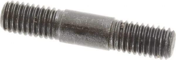 Gibraltar - 1/2-13 2-1/2" OAL Equal Double Threaded Stud - Alloy Steel, Black Oxide Finish, 7/8" Equal Thread Length - All Tool & Supply